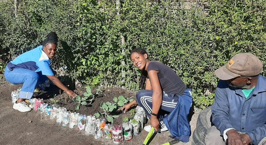 together we serve_Somila Matiti and Michelle Meswatie and Moris Sokoyi