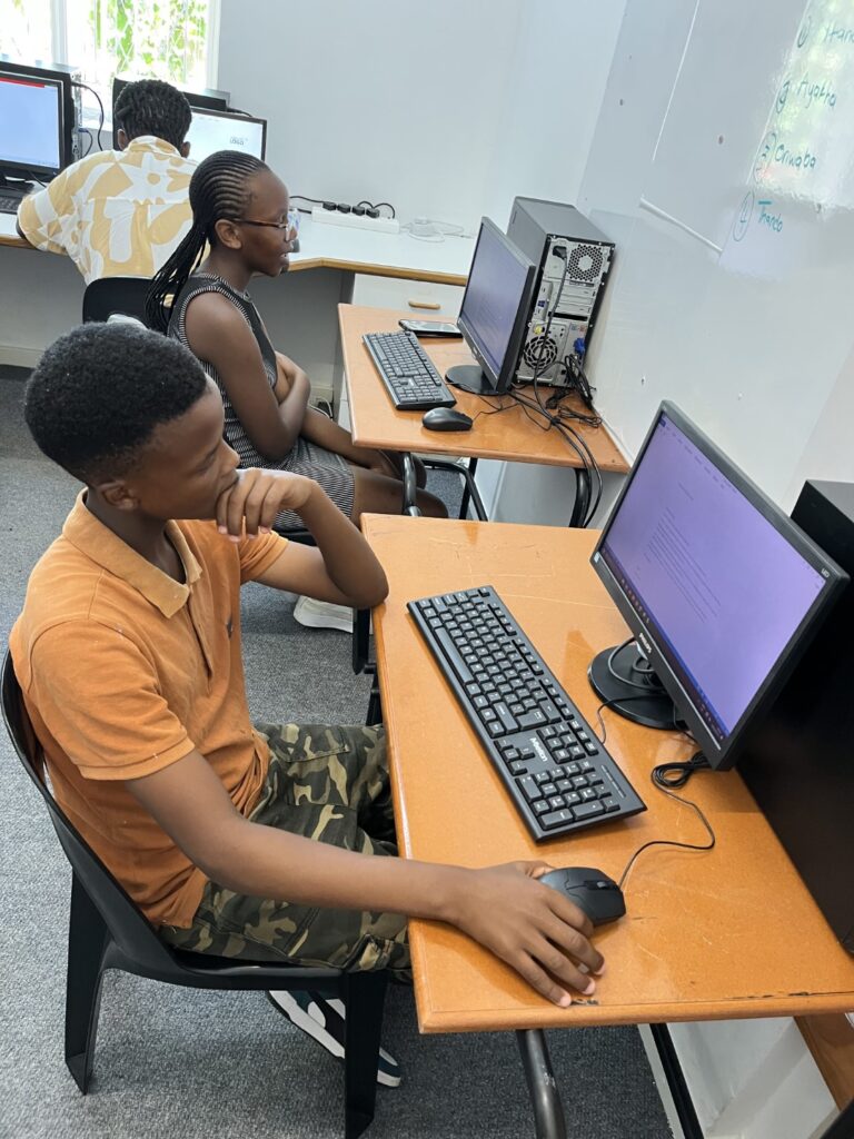 The donated computers were upgraded by volunteer Terry Joynerwood.